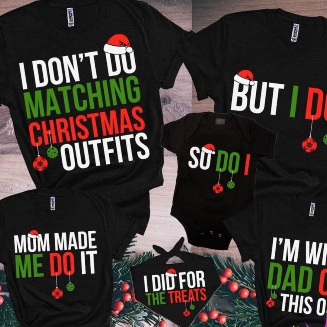 "I dont do matching" Family Pj's