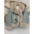 Fur jean jacket